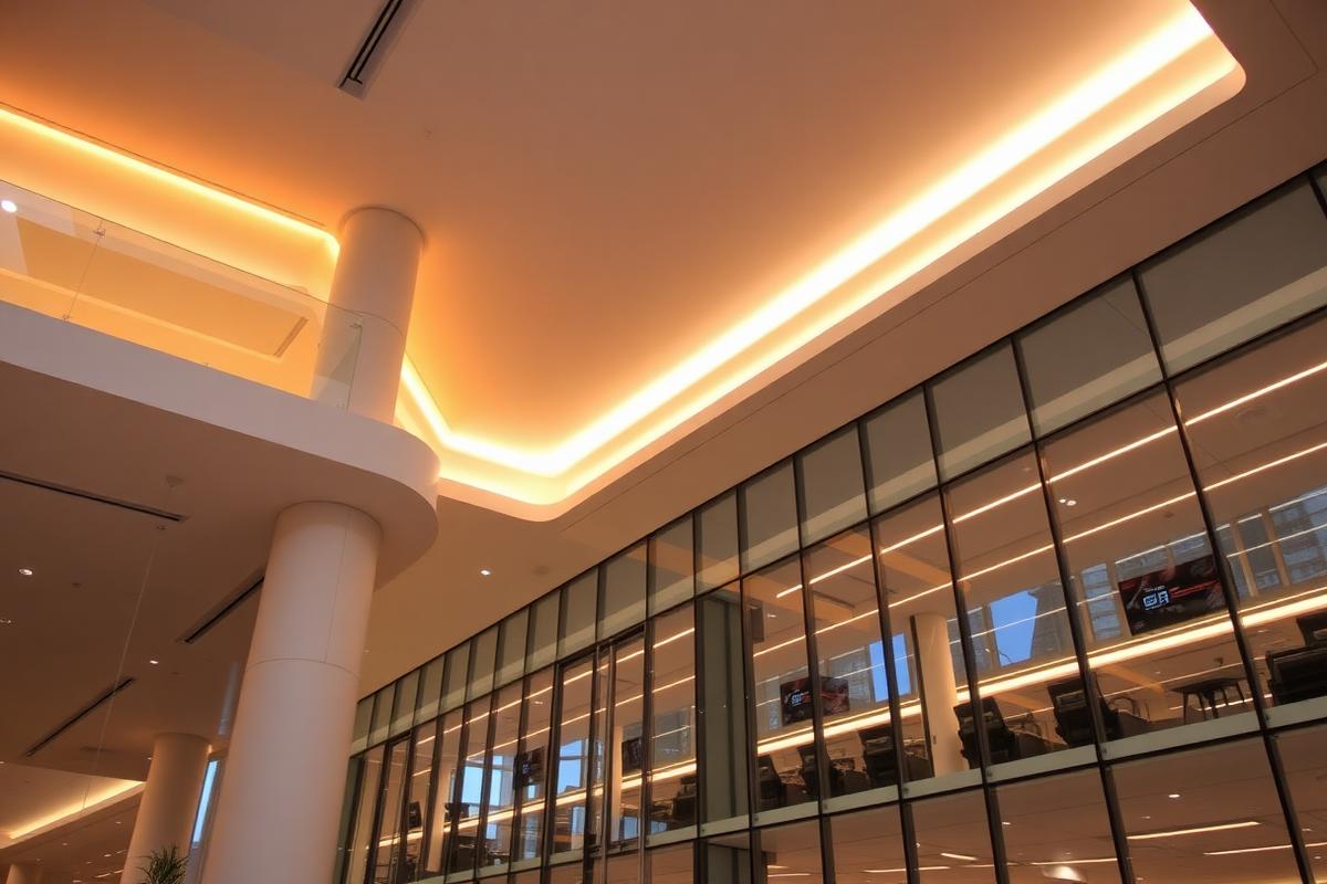 Commercial building lighting design