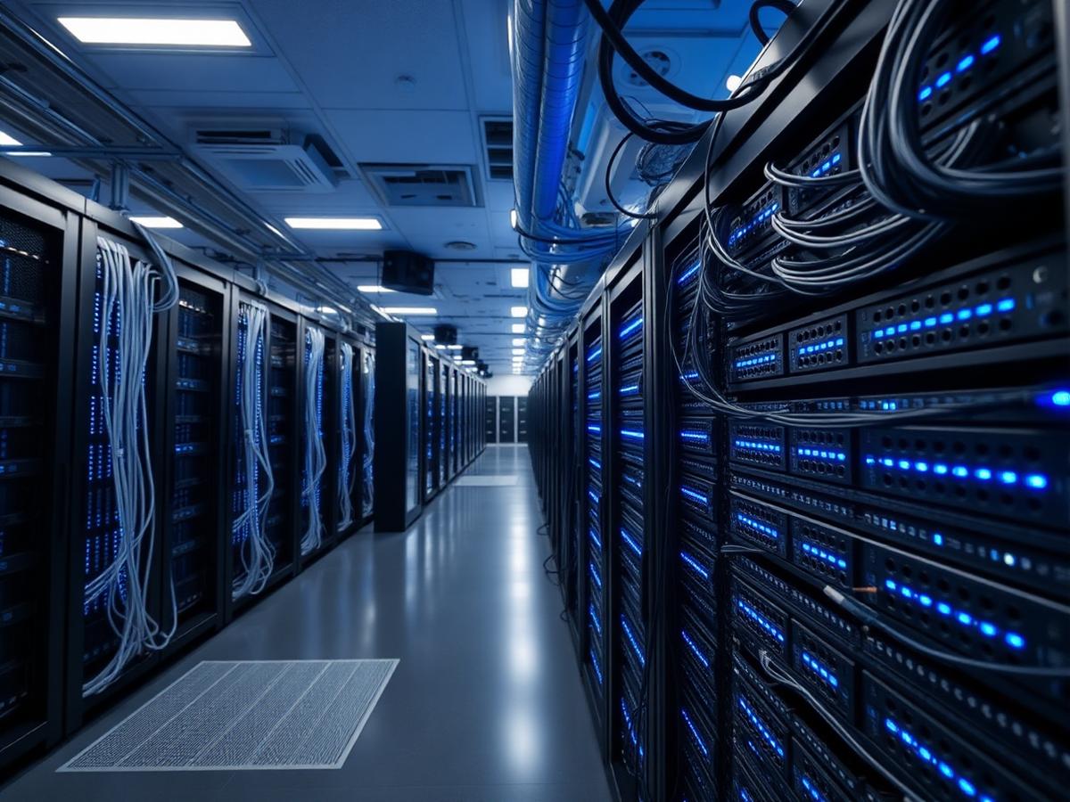 Modern server room